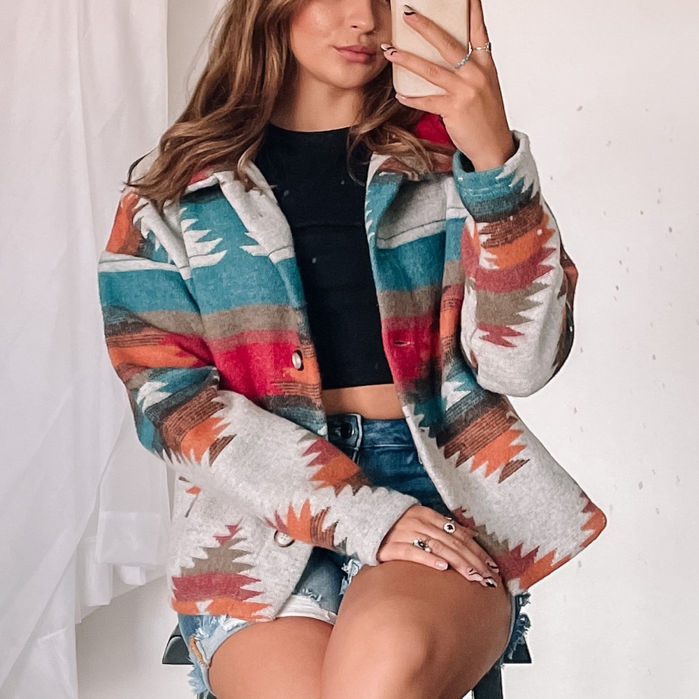 Western Aztec Boho Jacket